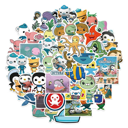 50pcs / Pack Not Repeating Octonauts Waterproof Stickers Party Decoration Kids Favor