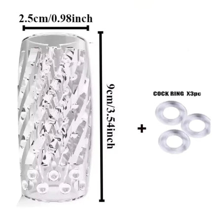 Massage Cup for Men Masturbation, Reusable Stimulating Pleasure Device  Male Toy Masturbator Pocket  Sex Toys Adult Toys 18+