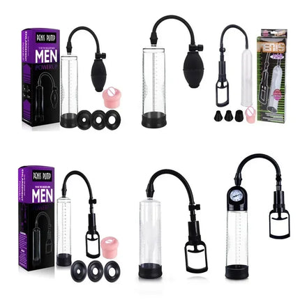 Manual Penis Pump Sex Toys for Men Penis Enlargement Vacuum Pump for Enhancement Male Masturbator Adult Penis Extender Too