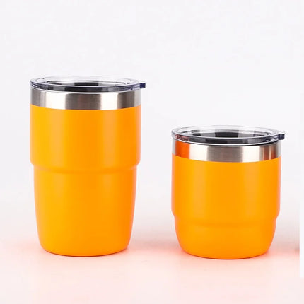 Stainless Steel Small Coffee Vacuum Flask 6/8oz Portable Thermos Water Bottle Car Travel Mug with Lid