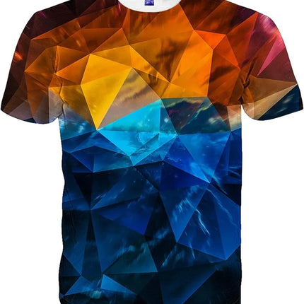 Mens Women Shirts 3D Printed T-Shirt Unisex Casual Short Sleeve Tops Tees for Adult