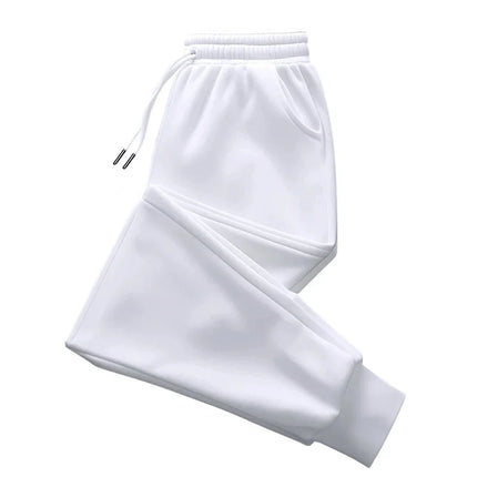 Men No Printed Long Pants Autumn Winter Women Loose Fashion Outdoor Fitness Jogging Drawstring Sweatpants Daily Casual Pants