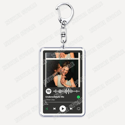 Hot TV Off Campus The Mixtape Keychains Into You U+Ur Hand Music Songs Keyings Jewelry Elle Kennedy Garrett Graham Fans Gifts