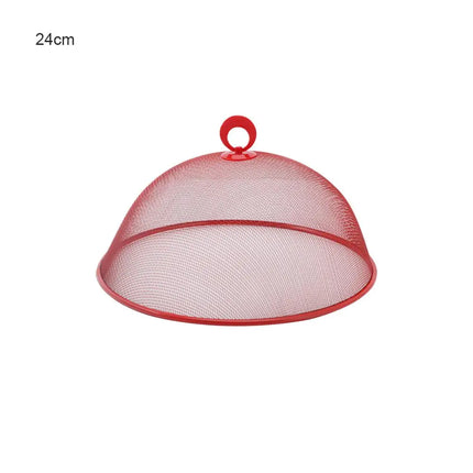 30cm Round Mesh Food Cover Umbrella Style Fine Net Anti-fly Insect Proof Breathable Dish Tent Kitchen Food Protective Shield