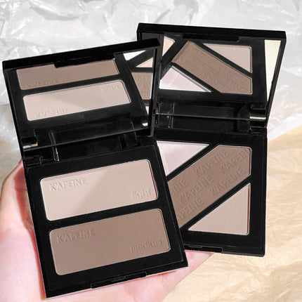 Two-tone three-color contouring palette, shadow nose shadow touching, brightening, contouring, highlighter contouring palette