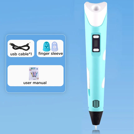 3D Pen Drawing Printing Pen With LCD Screen Compatible PLA Filament Toys Safe Paiting for Children DIY Toy Gift