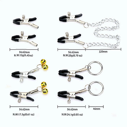 Novelty Adjustable Metal Nipple Fetish Breast Labia Restraint Adult Games Stimulation Restraints Sexy Adult Womens Tools Bdsm