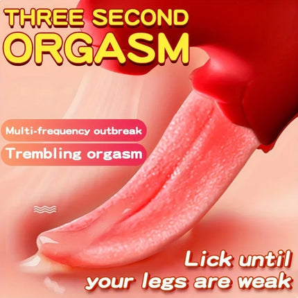 Powerful Tongue Vibrator Female Licking Clitoris Nipple Stimulator Sucking Vagina Massager Masturbation Sex Toys for Women 18+