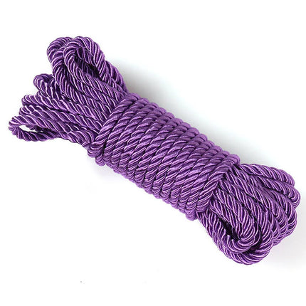 10M Soft BDSM Hemp Rope Comfortable Restraint Rope for Adult Role Play Cosplay Flirting Games Sensory Binding Tool for Couples