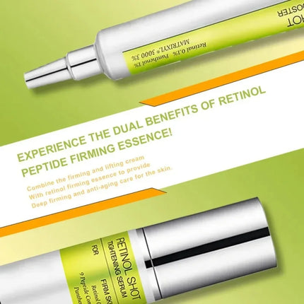 2025 Retinol Shot Tightening Face Serum: Wrinkle Reduction, Lifting Firming, Diminishes Fine Lines, Shrinks Pores, Moisturizing
