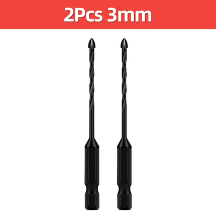 TOOLEYE Cross Hex Drill Bit Set For Concrete Porcelain Tile Glass Metal Multifunction Drill Bits Kit Power Tools Drilling Drills