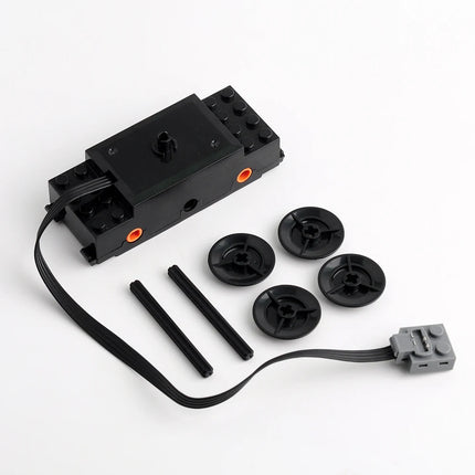 Train Motor 88002 MOC Power Functions Power Up Technical Speed Motor Building Blocks for 10254 53401 53400 Rail Tracks DIY Car