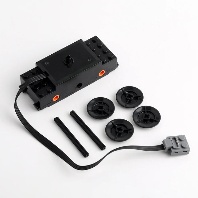 Train Motor 88002 MOC Power Functions Power Up Technical Speed Motor Building Blocks for 10254 53401 53400 Rail Tracks DIY Car