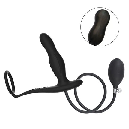 Flower Bud Inflatable Anal Dildo Plug Expandable Butt Plug with Pump Sex Toys for Women Men Anal Dilator Massager Adult Products