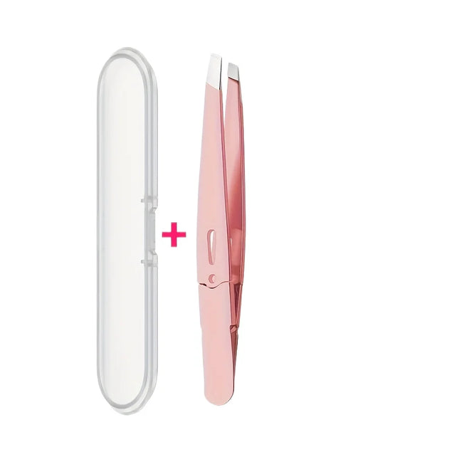 High-Precision Tweezers Stainless Steel Material with Excellent Rubber and Plastic Surface Feel Seamless Slant Tip