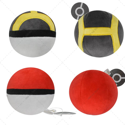 9 Styles Pokemon Plush Pokeball Master Ball Great Ultra Premier Ball Strange Ball Soft Anime Stuffed Toys Pocket Monster Doll