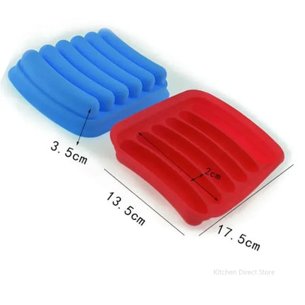 Sausage Maker Mould 6 Grids Silicone DIY Ham Hot Dog Making Moulds With Lid Kitchen Household Sausages Cake Baking Tools Molds