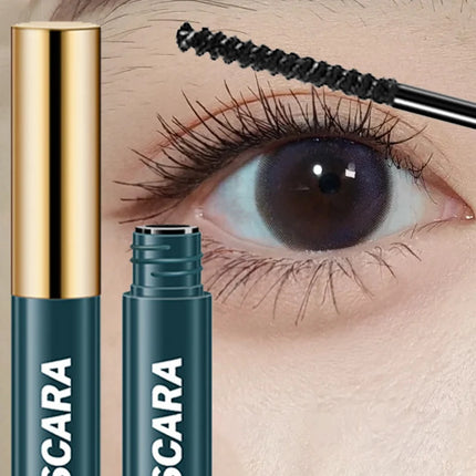 Waterproof 4D Mascara Black Brown Ultra Thin Brush Head Long-Lasting Smudge-Proof Eyelash Lengthening Extension Mascara Makeup
