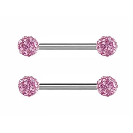 1Pair Pink Butterfly Nipple Piercing Jewelry Shiny Crystal Nipple Rings For Women Girls Heart Nipple Barbells Piercing Pezon