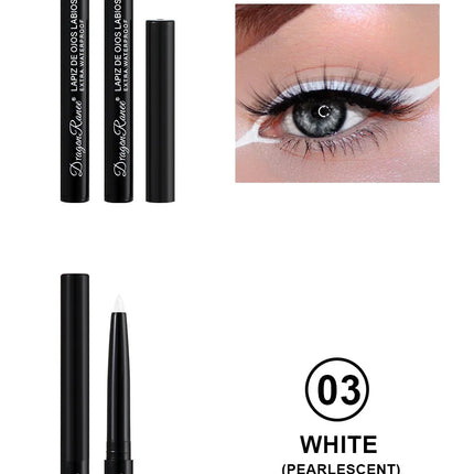 Matte/Pearlescent Eyeliner Gel Pencil Smooth Waterproof White Black Eye Liner Lying Silkworm Pen Cream Makeup for Eyes