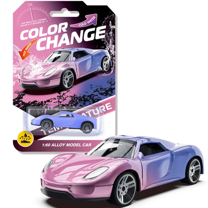 1:64 Color Change Alloy Car Toys for Kids Temperature Sensing Inertial Pull Back Mini Racing Cars Model for Boys Children Gifts