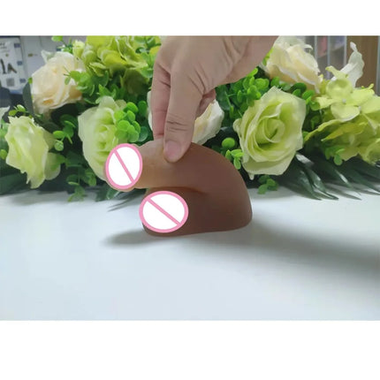 GOFLYING STP Packer Wholesale Ultra Soft Realistic Short Small Dildo Dress Male Genitalia Transgender Ftm Prosthetics Penis