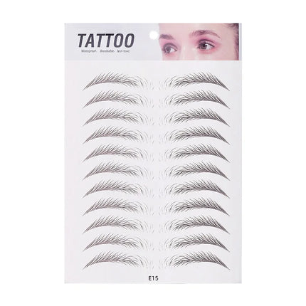 10pcs Eyebrow Tattoo Sticker Waterproof Eyebrow Templates Tools Cosmetics Professional Makeup Eye Brow Shaper Eyebrows Sticker