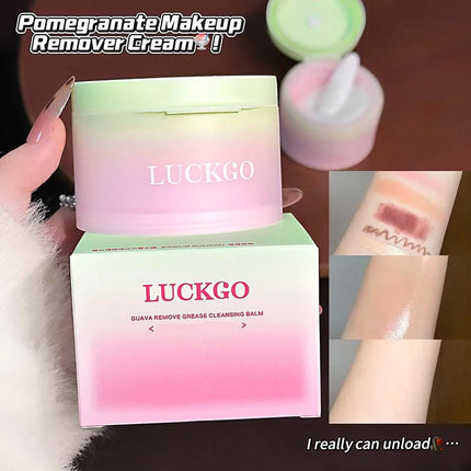 Mild non-irritating Makeup Remover LUCKGO Guava Plant Extract Deep Clean, Moisturizing, Strong Eye Makeup Removal power