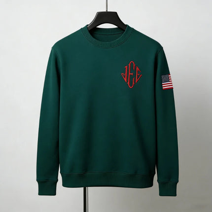 Jeffrey Epstein Iee US Sleeve Autumn and Winter Sweatshirt Monogram Crewneck Embroidered Long Sleeve Funny Sweatshirt Men's Gift