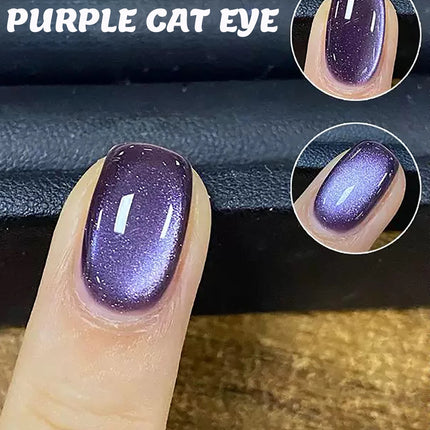 TC 10ML Purple cat eye Nail Gel polish set Semi Permanent Nail Art Soaking UV LED Nail Salon DIY Nail Salon Gel