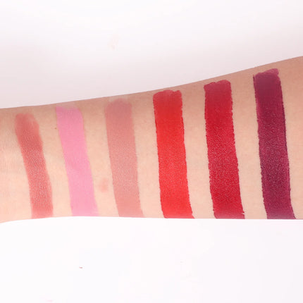 6 Pcs Matte Velvet Nude Lipstick Set Waterproof Long Lasting Red Brown Pigments Makeup For Sexy Lips Professional