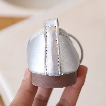 Children Flats Spring Summer Autumn Kids Shoes Girls Oxfords School Gold Silver Toddler Soft Pu Leather Shoes For Girl