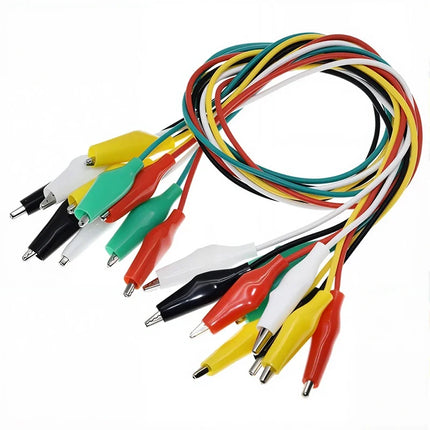 28mm/35mm/45mm Alligator Clips Wire Testing Wire Clip 50cm Crocodile Clip with Dual Ended Insulators Cable