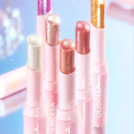 Water-like Jelly Eyeshadow Stick Pearlescent Glitter High-gloss Eyeshadow Crystal Shiny Multi-color Eye Shadow Highlighter Stick