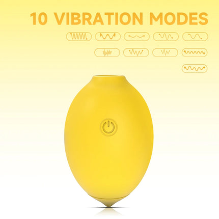 Vacuum Sucking Vibrator Lemon Sex Toys for Women Suction Clitoris Stimulator 10 Power Female Oral Nipple Clit Vibrating Sucker