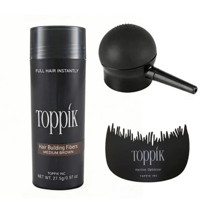 toppik Hair Building Fibers, Fill In Fine or Thinning Hair Instantly Thicker, Fuller Looking Hair Man Woman Hair Fibers