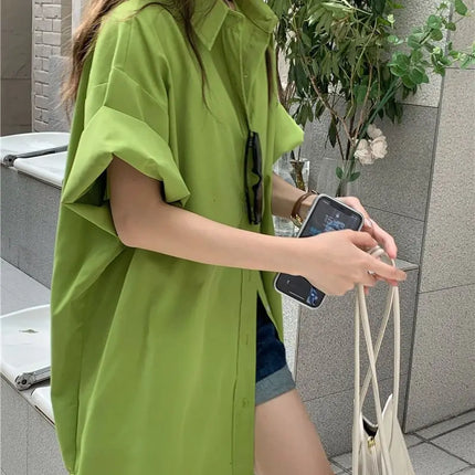XEJ Elegant and Youthful Women's Blouses Oversize Shirts Women's Summer Clothing Spring 2022 Short-Sleeve Youth Blouses