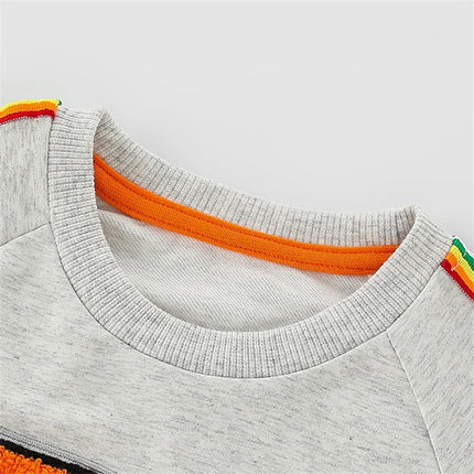 Jumping Meters 2-7T Cars Embroidery Long Sleeve Boys Sweatshirts Children's Clothing Autumn Spring Kids Hooded Tops Costume