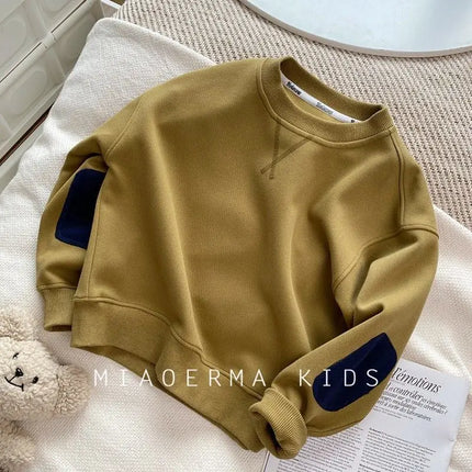 Boys Sweater Girls Warm Jumper Spring Autumn Sportswear New Casual Pullovers Children's Casual Clothes Kids Coat 2-8 Years Old
