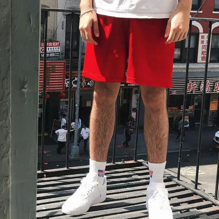 2026 Summer Mesh New Muscle Fitness Quick Drying Breathable Shorts Casual Sports Solid Color No Logo Basketball Shorts