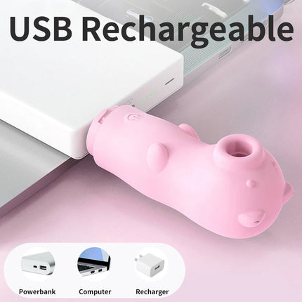 10 Speeds Vagina Sucking Vibrator Bear Sucker Oral Sex Suction Clitoris Stimulator Portable Erotic Sex Toy for Women Adult 18