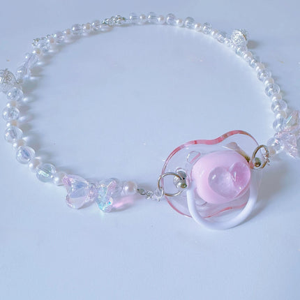 Sexy Cute Gag Adult Pacifier Chain Clip Soothing Toy Unisex Erotic Accessory Oral Bondage Silicone Material Ball Gag Prop SM Toy