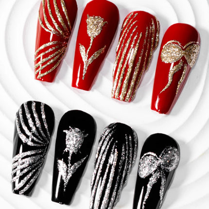 RSNAIL No Wipe Platinum Gel Nail Polish 8g Sparkle Painting Metallic Golden Silvery Liner Gel French Drawing Liner DIY Nail Art