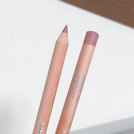 Bean Paste Pink Lip Liner Pen Professional Lip Liner Pencil Velvet Matte Lip Non-stick Cup Nude Lipstick Pen Contour Line Makeup