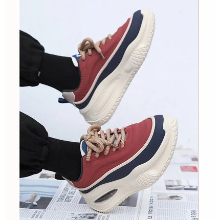Men's Casual Sports Shoes, Fashionable Thick-Soled Skateboarding Shoes, Trendy and Comfortable Men's Outdoor Shoes