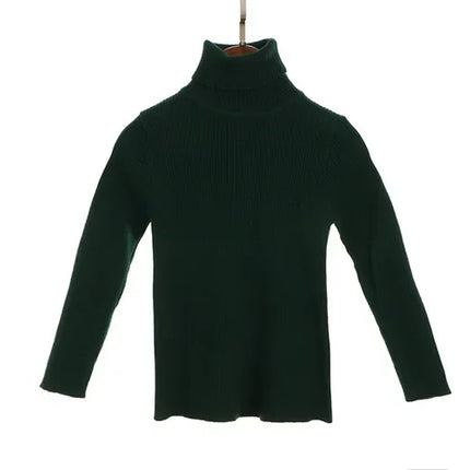 1-6Y Boys Girls Turtleneck Sweaters Autumn Baby Sweater Kids Sweaters For Winter Knitted Bottoming Boys Sweaters Vetement Enfant
