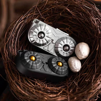 Owl EDC Magnetic Push Slider Stainless Steel Fidget Slider Toy Office Desk Toys ADHD Anxiety Stress Toys For Adult Gift