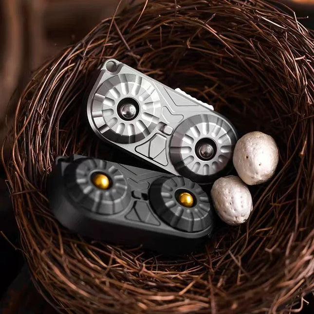 Owl EDC Magnetic Push Slider Stainless Steel Fidget Slider Toy Office Desk Toys ADHD Anxiety Stress Toys For Adult Gift
