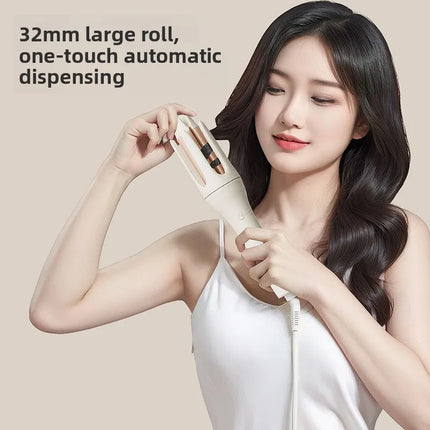 Automatic Rotating Curling Iron, Big Wave Hair Curler, Korean Style Lazy Curling Iron, Damage-Free Hair Styling Tool