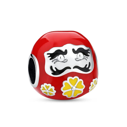 925 Sterling Silver Charms Beads Original Japanese Doll Fortune Cat Charm Fit Brand Bracelets Bangles DIY Jewelry For Women